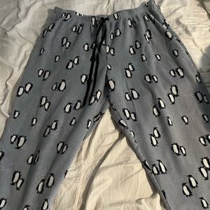Plus Size Fleece Pajama Bottoms - 1X